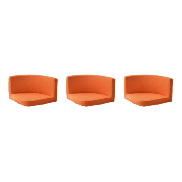 Maytalsory Soft And Durable Chair Cover Chairs With Style And Functionality Polyester Trilateral Chair Covers Multifunctional Orange 3Set