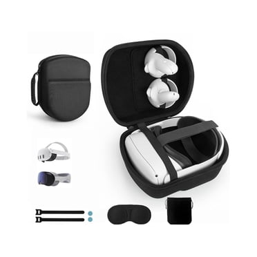 Étui pour Meta Quest 3/Oculus Quest 2 Accessoires/Vision Pro/Pico 4, Compatible avec Sangle Elite Version à Batterie/design Kiwi/courroie de Tête Bobovr, avec Protecteur d'Objectif, Étui Rigide Portable de Transport