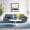 Silver, variant on Modway Loft Tufted Vegan Leather Stainless Steel Sofa in Silver/White