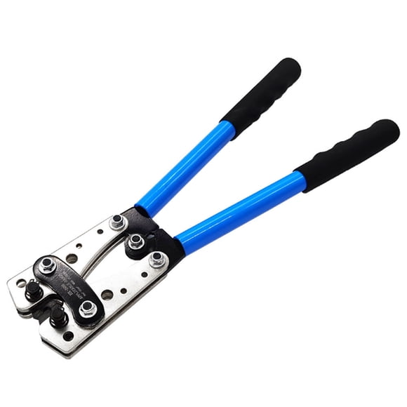 Graflsoa HX-50B Blue Crimping Tool for Copper/Aluminum Cables, 6-50mm² Capacity, Ergonomic Anti-Slip Handle, Carbon Steel Construction