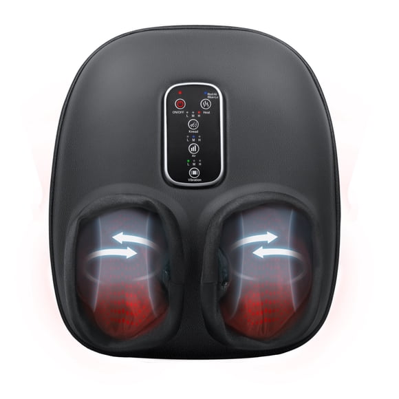 Homedics Shiatsu Foot Massager with Heat, Air Compression & Vibration,