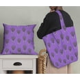 thumbnail image 5 of Soimoi Purple Poly Georgette Fabric Bouquet Floral Decor Fabric Printed Yard 42 Inch Wide, 5 of 5