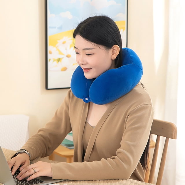 Memorys Foam Neck Pillow Travel Pillow For Airplane Car Office U Shape Cervical Support Ergonomic Comforts Sleeping Rest