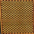 thumbnail image 1 of Ahgly Company Indoor Square Abstract Red Checkered Area Rugs, 6' Square, 1 of 6