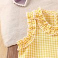 thumbnail image 3 of Hiiyo Infant Girls Cotton Outfits Ruffle Sleeveless Plaid Tank Top Pants Set, Sizes 6M-4T, 3 of 4
