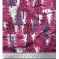 thumbnail image 1 of Soimoi Satin Silk Fabric Cedar Tree Print Fabric by the Yard 42 Inch Wide, 1 of 5
