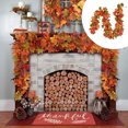 thumbnail image 1 of CEHVOM Christmas Decorations Indoor Outdoor,Christmas Tree Decorations,Thanksgiving Holiday Rattan Maple Leaf Rattan Decoration Simulation Maple Leaf Rattan Simulation Landscaping Leaf Simulation, 1 of 6