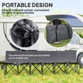 thumbnail image 3 of Outsunny 6 Seat Folding Camping Chair w/ Cup Holder for Camping, Dark Grey, 3 of 6
