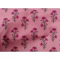 thumbnail image 4 of oneOone Cotton Poplin Fabric Leaves & Floral Block Printed Craft Fabric BTY 56 Inch Wide, 4 of 4