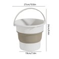 thumbnail image 3 of TopLLC Garbage Can, Trash Can, Kitchen Trash Can Bucket Household Bathroom Large-capacity Thickened Wastebasket Transparent Trash, 3 of 7