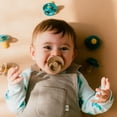 thumbnail image 3 of BIBS Pacifiers | Natural Rubber Baby Pacifier | Set of 2 BPA-Free Soothers | Made in Denmark | Black GLOW/Vanilla GLOW | Size 6-18 Months, 3 of 7