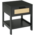 thumbnail image 1 of HOMCOM Narrow Nightstand, Bedside Table with Drawer and Storage, 1 of 10
