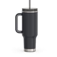 thumbnail image 3 of Thermos Vacuum Insulated Stainless Steel 40 oz Cup Holder Mug with Straw,  Granite, 3 of 5