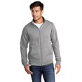 thumbnail image 1 of Port & Company Men's Core Fleece Cadet FullZip SweaT-Shirt PC78FZ, 1 of 1