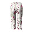 thumbnail image 5 of Pantalon Cargo pour Femmes à Coupe Décontractée par Generic TG, Capris Décontractés Noirs Unis, à Cordon, Raccourcis, Légers, 1 Unité, 5 of 5
