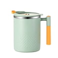 thumbnail image 2 of Tasse à Café Isolée en Acier Inoxydable, 450 ml Tasse de Boisson de Voyage Thermique à Double Paroi, Couvercle Étanche avec Poignée Tasse de Déjeuner, Tasse Réutilisable pour Boissons Chaudes Froides au Bureau, Gobelet à Café Portable pour Camping et Maison, 2 of 7