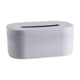 thumbnail image 1 of yulier Tissue Box Cover Plastic Tissue Holder Disposable Paper Hand Towels Napkins Face Towels Storage Box for Kitchen Bathroom Bedroom Office Tabletop Car, Gray, 1 of 6