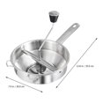 thumbnail image 3 of Oleegame 1PC Stainless Food Mill Great For Making Puree Or Soups Of Vegetables Tomatoes Kitchen Tools Silver, 3 of 7