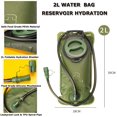 thumbnail image 3 of Vessie d'Hydratation, Sac de Rangement Léger pour Réservoir d'Eau de 2 L, Sac à Dos d'Hydratation avec Réservoirs pour la Randonnée, le Vélo, l'Escalade, le Cyclisme, la Course (Vert), 3 of 5