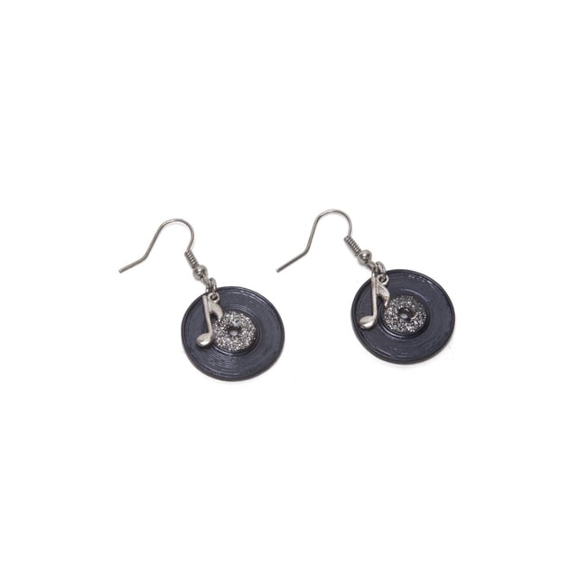 Costume Earrings - Vinyl Record
