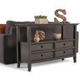 thumbnail image 2 of SIMPLIHOME Amherst Table Console d'Entrée de Style Transitionnel en Bois Massif de 48 Pouces de Large en Brun Hickory avec Rangement, 2 Tiroirs et 1 Tablette, pour le Salon, l'Entrée et la Chambre, 2 of 2