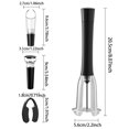 thumbnail image 2 of Aluminum Alloy Opener Set: Corkscrew Bottle Stopper & Foil Cutter 4 Piece Accessories Kit For Elegant Toastmaster Can Opener Rip And Can Opener Opener Aluminum Can, 2 of 3