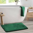 thumbnail image 1 of 1 Large Clara Clark Bath Mat Bathroom Rug - Absorbent Memory Foam Bath Rugs - Non-Slip, Thick, Cozy Velvet Feel Microfiber Bathrug, Plush Shower, Toilet- Floor Bathmats Carpet - Hunter Green - 20"x32", 1 of 6
