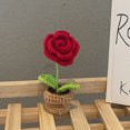thumbnail image 3 of Finished Hand Woven Crochet Flower Non Braking Non Fading Crochet Flower for Table Home and Car Decoration, 3 of 6