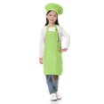 thumbnail image 1 of TOPTIE Kids Apron and Chef Hat Set, Adjustable Cotton Child Cooking Kitchen Apron, S-XXL-Green-S, 1 of 8