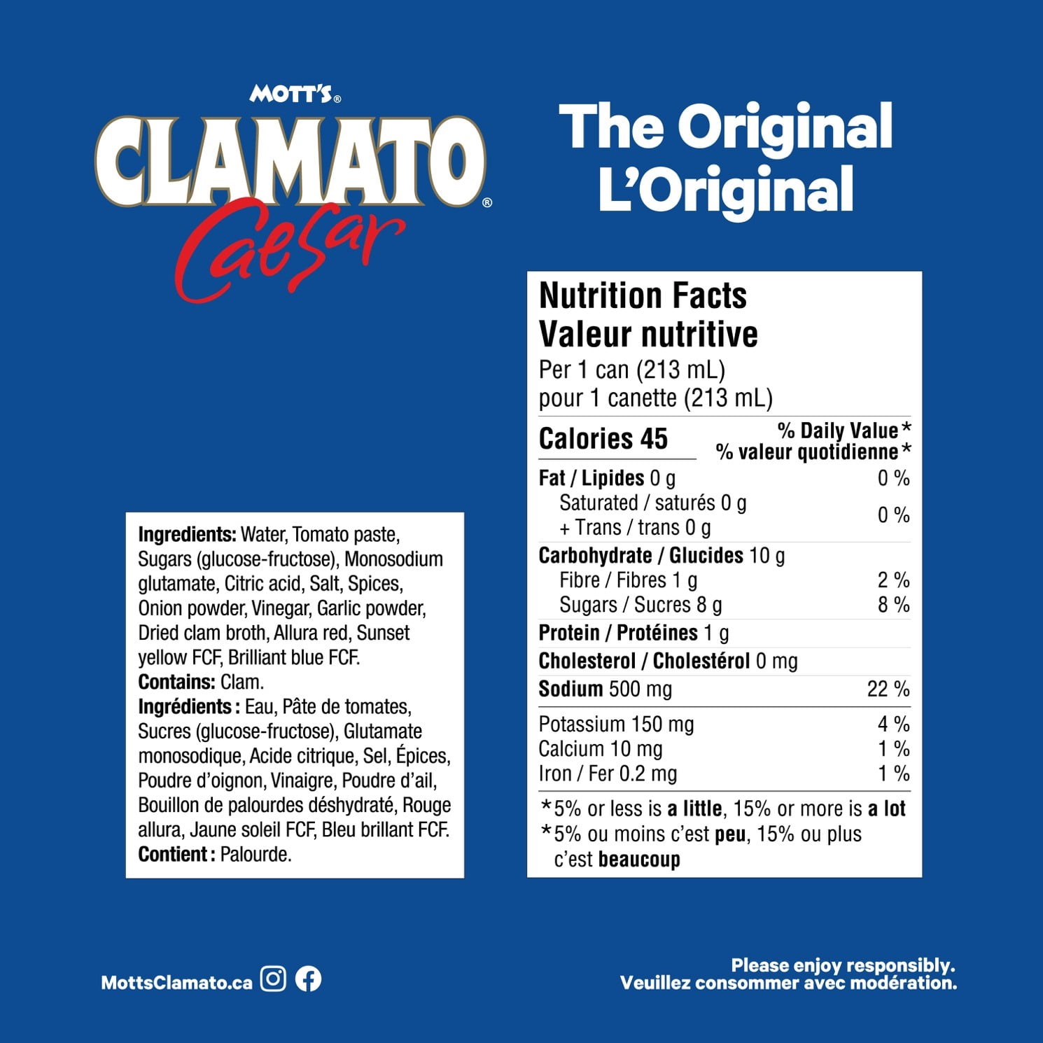 Clamato L'Original 6pk Cans