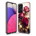 thumbnail image 3 of MUNDAZE Samsung Galaxy A71 4G Romantic Elegant Gold Marble Red Roses Double Layer Phone Case Cover, 3 of 6