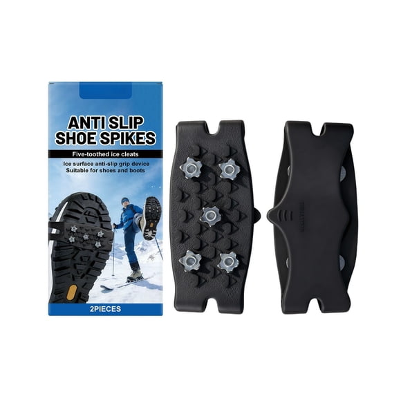 TIELUTT Non Shoe 1 Pair Ice Shoe with 5 Teeth Universal Non Belts for Lifting Dog Seat Belt For Car Heavy Duty Dog Seat Belt Tested For Car Crash Seat Belts for Work for Men Harnesses for Climbing