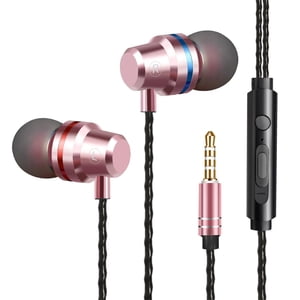 Casques Ecouteurs filaires, Casques de sport filaires Hifi Super Casque 3.5Mm Ecouteurs stéréo dans l'oreille Écouteurs radiotéléphoniques