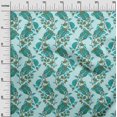thumbnail image 2 of oneOone Georgette Viscose Fabric Leaves|Floral & Paisley Block Printed Craft Fabric BTY 42 Inch Wide, 2 of 4