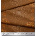 thumbnail image 3 of Soimoi Rayon Crepe Fabric Mandala Decorative Decor Fabric Printed Yard 46 Inch Wide, 3 of 3