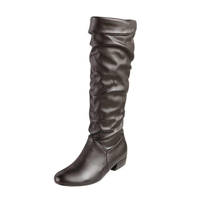 Women's Knee High Riding Boots for Winter - Stylish Heels and Comfortable Flat Options