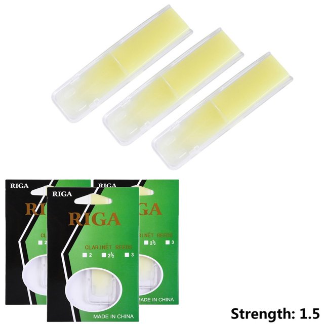 Lot de 3 Anches de Clarinette Anches en Résine Force 1.5,2.0,2.5