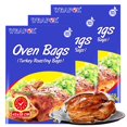 thumbnail image 1 of WRAPOK Oven Cooking Turkey Bags Large Size Ribs Baking Roasting Bags No Mess For Chicken Meat Ham Poultry Fish Seafood Vegetable - 12 Bags (17 x 21.5 Inch), 1 of 4