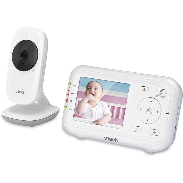 VTech Digital Baby Monitor with Temperature Sensor, 1 Count, White