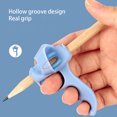 thumbnail image 3 of 4 Pieces Children Pen Grips Trainer Home School Kids Portable Writing Posture Aid Handwriting Training Tool Stationery Type 1, 3 of 7