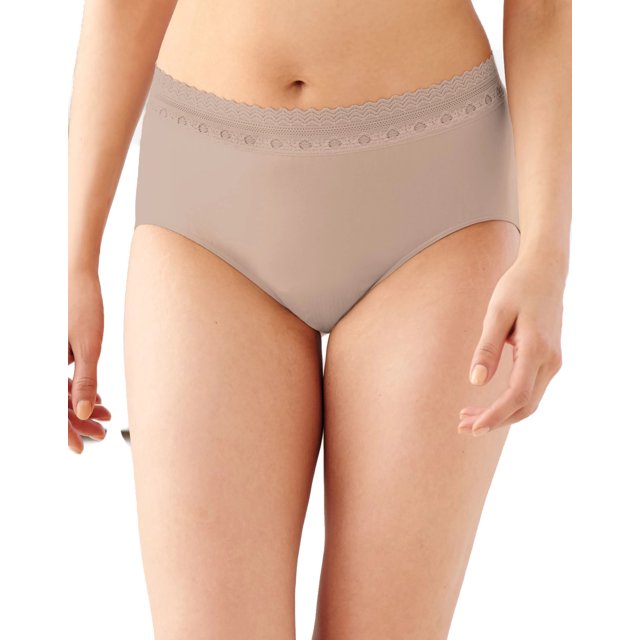 Bali Comfort Revolution Womens Microfiber Seamless Brief - Best-Seller, 8/9