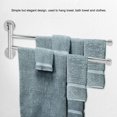thumbnail image 4 of Swivel Towel Rack,Bathroom Wall Mounted Towel Rack with Hook Swing Out Rotating Towel Hanger Shelf for Bathroom Kitchen [2 Arms], 4 of 7