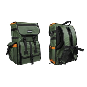 Sac à dos de pêche Lunkerhunt LTS, vert, capacité 30 L, avec 3 compartiments pour le matériel de pêche