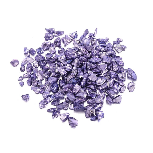 MesaSe 2 Bag Crushed Stone Filler Beautiful Wear Resistant Coloured Glaze Mini Chips Decorative Rocks for Home