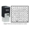 thumbnail image 1 of Printtoo Personalized Gadgets Theme Icons Rubber Stamp Self Inking Stamper 24 mm-Red, 1 of 7