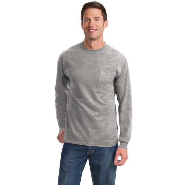 T-Shirt Essentiel à Manches Longues avec Poche