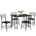 thumbnail image 1 of Giantex 5 Piece Dining Set, Kitchen Table Set w/4 Chairs, Wood Home Furniture Set, 1 of 8