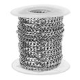 thumbnail image 2 of simhoa Stainless Steel Curb Chain Roll Tone for Jewelry Making Crafts 4mm, 2 of 8