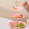 thumbnail image 3 of Christmas Decorations for Living Room Multi-Layer Candy Plate Wedding Ktv Living Room Creative Fruit Plate Dry Fruit Plate Refreshment Plate Three-Layer Fruit Plate, 3 of 7
