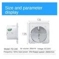 thumbnail image 3 of 4 Inch Inline Duct Fan Air Ventilator Metal Pipe Ventilation Exhaust Fan Mini Extractor Bathroom Toilet Wall Fan Duct Fan Access ,Durability and Easy Installation, 3 of 5